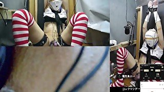 島風コスでバンザイ拘束して騎乗位アナルオナニー　メスイキしまくっちゃいます…　2021-09-12