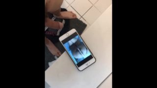 jerking off watching my chubby latina ass cumming her panties