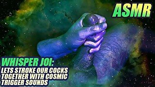 (ASMR WHISPER JOI) Stroke your cock with a straight guy with cosmic trigger sounds / male solo