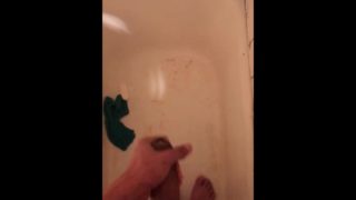 Young male busting BIG LOAD, thinking about ebony milf.