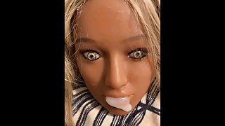 Gorge profonde ejaculation facial