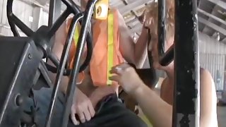 Cum Blasted On The Tractor