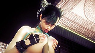 Chun Lee Cow girl POV  Street Fighter Parody