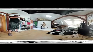 Antonia Sainz 09 - Backstage before masturbation video 3DVR 360 UP-DOWN