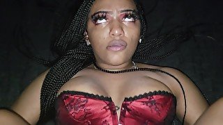 OMG! THIS FINE ASS BLACK GIRL LOVES MY WHITE COCK!, SHE GIVES THE BEST HEAD!