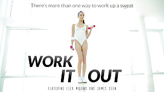 Ella Milano & James Deen in Work It Out Video