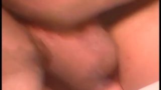 Blonde glamour babe with big boobs fucking in red thigh high stockings