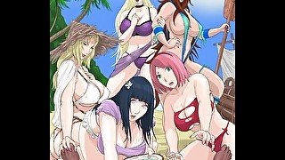 NARUTO - HAPPY TIME ON THE ISLAND (UNCENSORED)