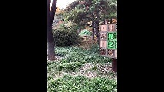 Outdoor activities in autumn, middle aged people outdoor