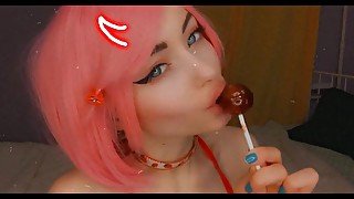 I LOVE SUCKING LOLLIPOP AND DOING AHEGAO FACE!