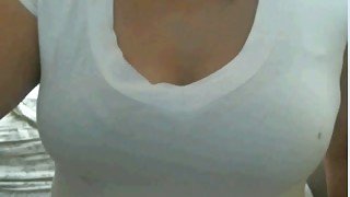 This superb Latina hottie is not shy to show her big boobs