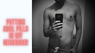 Neighbor begs for anal after being constipated