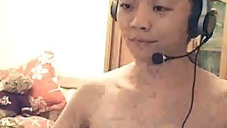 Beautiful and shy Asian girl shows me her tits on webcam