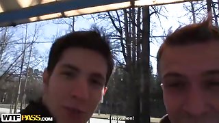 Hawt pick up cutie Hanna from the educate scene two