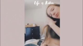 Cheating girlfriend didn’t want her man 2 know she likes sucking brown Cock