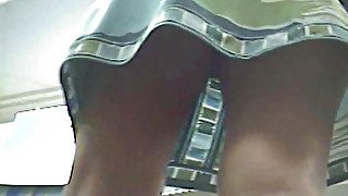 Upskirt Blonde Caught on Hidden Cam