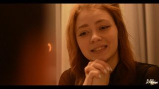 Teen Gives Blowjob on Her First Date right in Restaurant - Ellie Dopamine Takes Cock Under Table