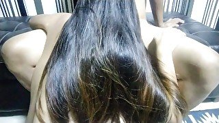 HOT ASIAN GIRL BLOWJOB SHE ENJOYED TO PLAY MY COCK UNTIL I CUM