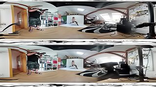 Antonia Sainz 07 - Backstage before masturbation video 3DVR 360 UP-DOWN