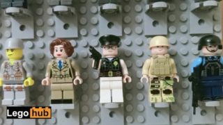 32 Lego minifigures (WW2 German and Soviet soldiers, military, police)