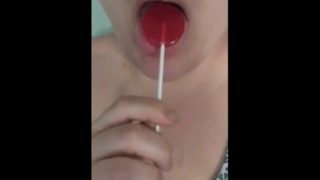 Sucking on my  Lolly