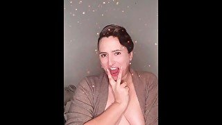 Onlyfans @TsJadePerfume - Playing With Her Natural Chubby Shemale Boobs