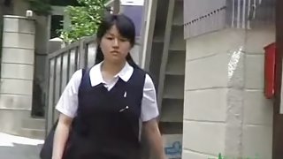 Nice Japanese broads in top sharking video made in public