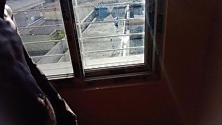 Rajesh masturbation and showing dick  from window