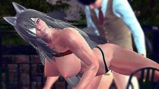 Mushoku Tensei Ghislaine Dedoldia facefuck and anal fuck hentai