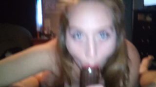 Young broke milf sucks bbc stranger and removes condom