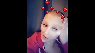 Bald snapchat girl night routine