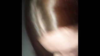 THOT HEAD WHILE HUSBAND AT WORK