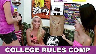 COLLEGE RULES - Collection Of Teen Sluts Fucking Frat Boys In The Dorms