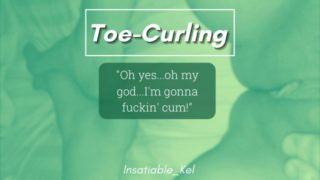 TOE CURLING orgasm!! Close up on my feet and pussy while I cum! 