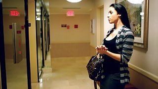 Amazing secretary sucking her boss cock