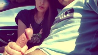 Blowjob on the way home