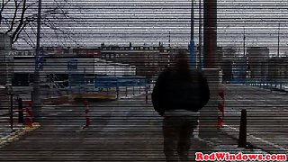 Doggystyled amsterdam hooker fucks tourist