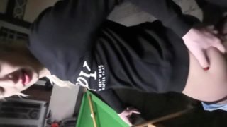 Teen fuck on pool table by step brother