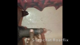 BBC Teen Messy FEET Shower Piss Play