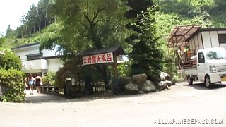 Japanese AV Model amazing milf in hot action outdoors