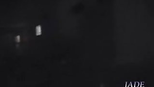 Japanese beauty drills her bun in kinky spy video