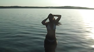 Hawt dilettante girlfriend.s body all creamed with recent ball batter