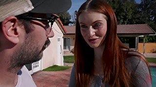 Cunning teen seduces her neighbor into having some kinky sex