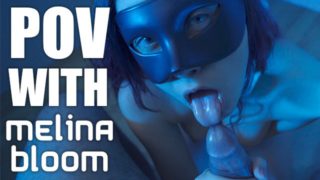 POV - Novinha gostosa com peitos lindos me faz gozar e engole tudo