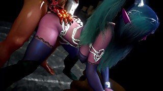 Knight X Sexy Dark Elf