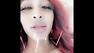 Light Skin Ebony Sucking Dick Outside Makes Guy Cum In Minutes