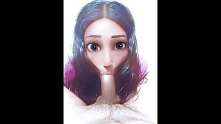 Cock sucking Asian teen