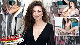 GERMAN SCOUT - SKINNY HAIRY COLLEGE GIRL ISABELLA I PICKUP AND ROUGH CASTING FUCK