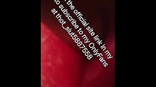 Hot ebony fingers her big fat juicy prolapsed anus very deep and stretched it