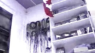 filthy old guy with breasty golden-haired